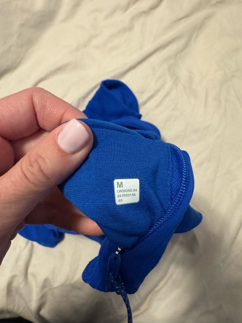 Lululemon Rulu run ribbed half zip medium - Picture 2 of 2